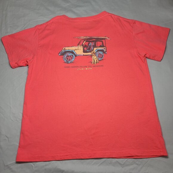 Cardin McCoy Coral Tshirt (Size L) 'Good Friends Follow You Anywhere' w/pocket - Picture 2 of 7